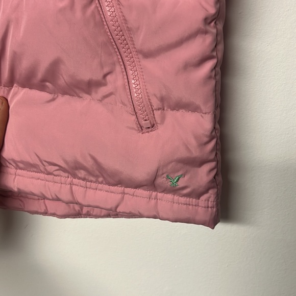 American Eagle Outfitters Pink Puffer Down Vest - Picture 8 of 10